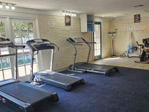 Fitness center at Woody Acres